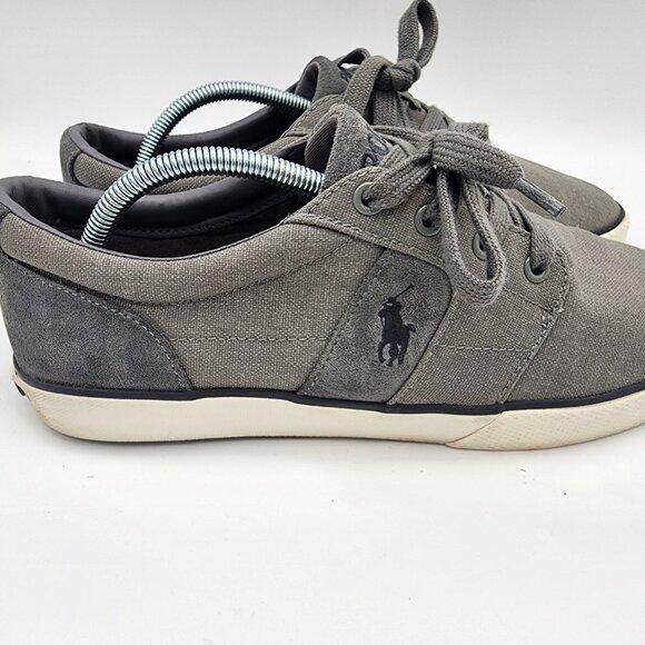 Polo Ralph Lauren Halmore Mens Suede and Heathered Canvas Sneaker Size 11 D‎ - Picture 4 of 9